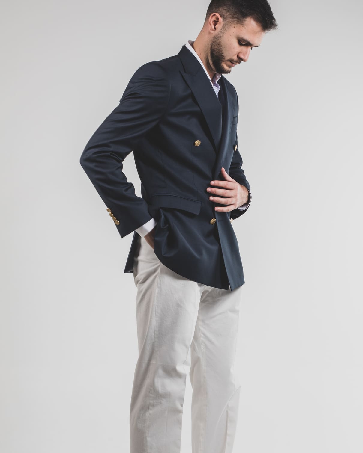 Monaco blazer with gold buttons