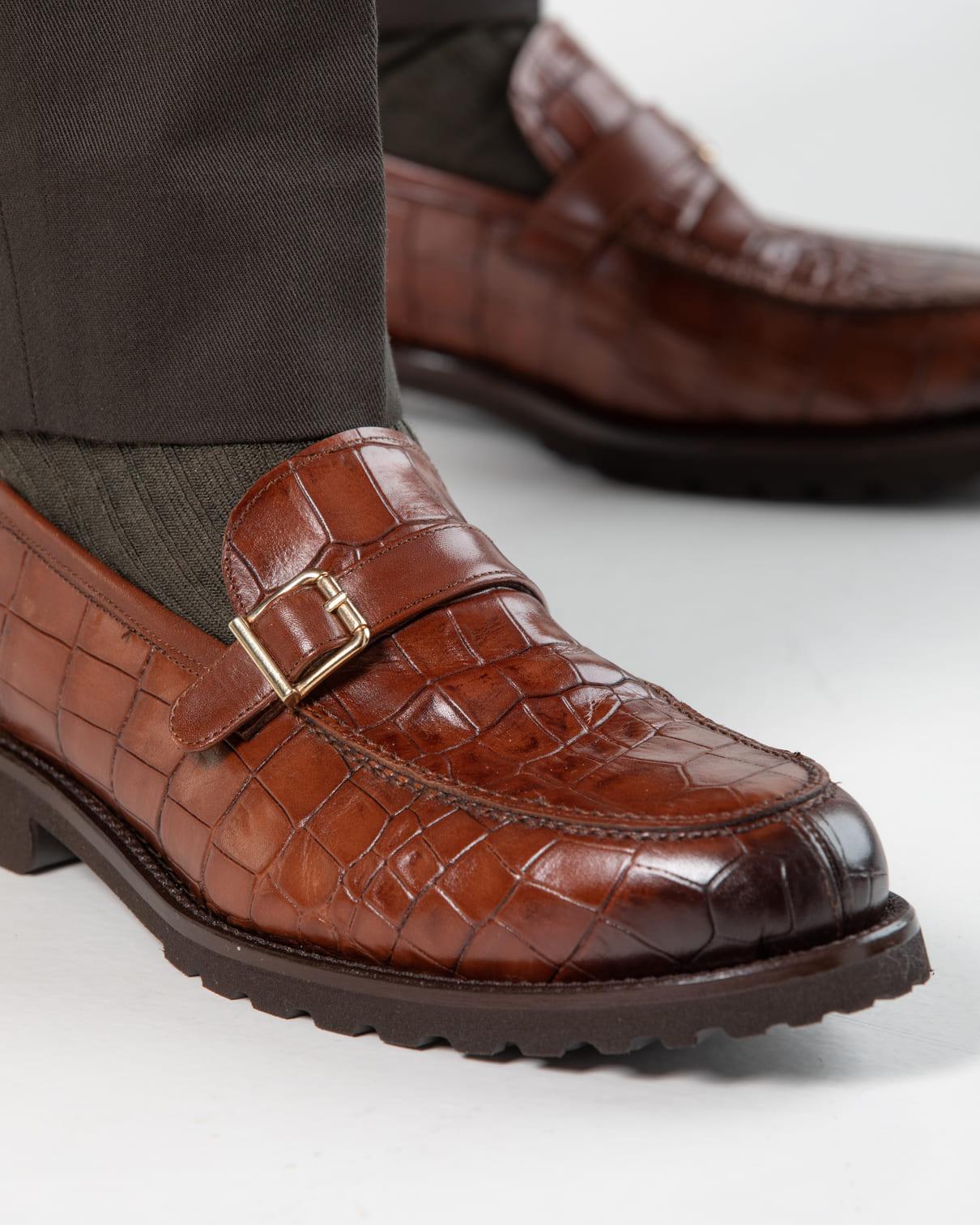 Gaucho Cognac Cyclamino Buckle Shoe