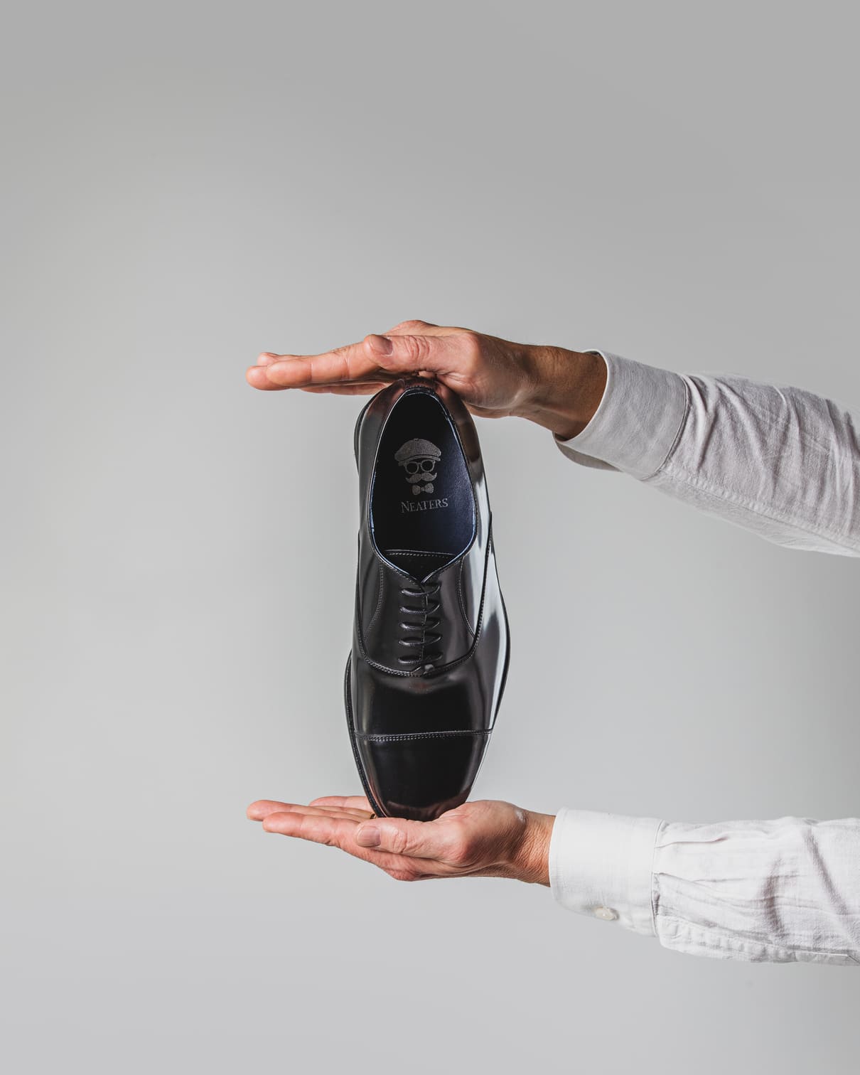 Black Florentic Oxford shoe, special last