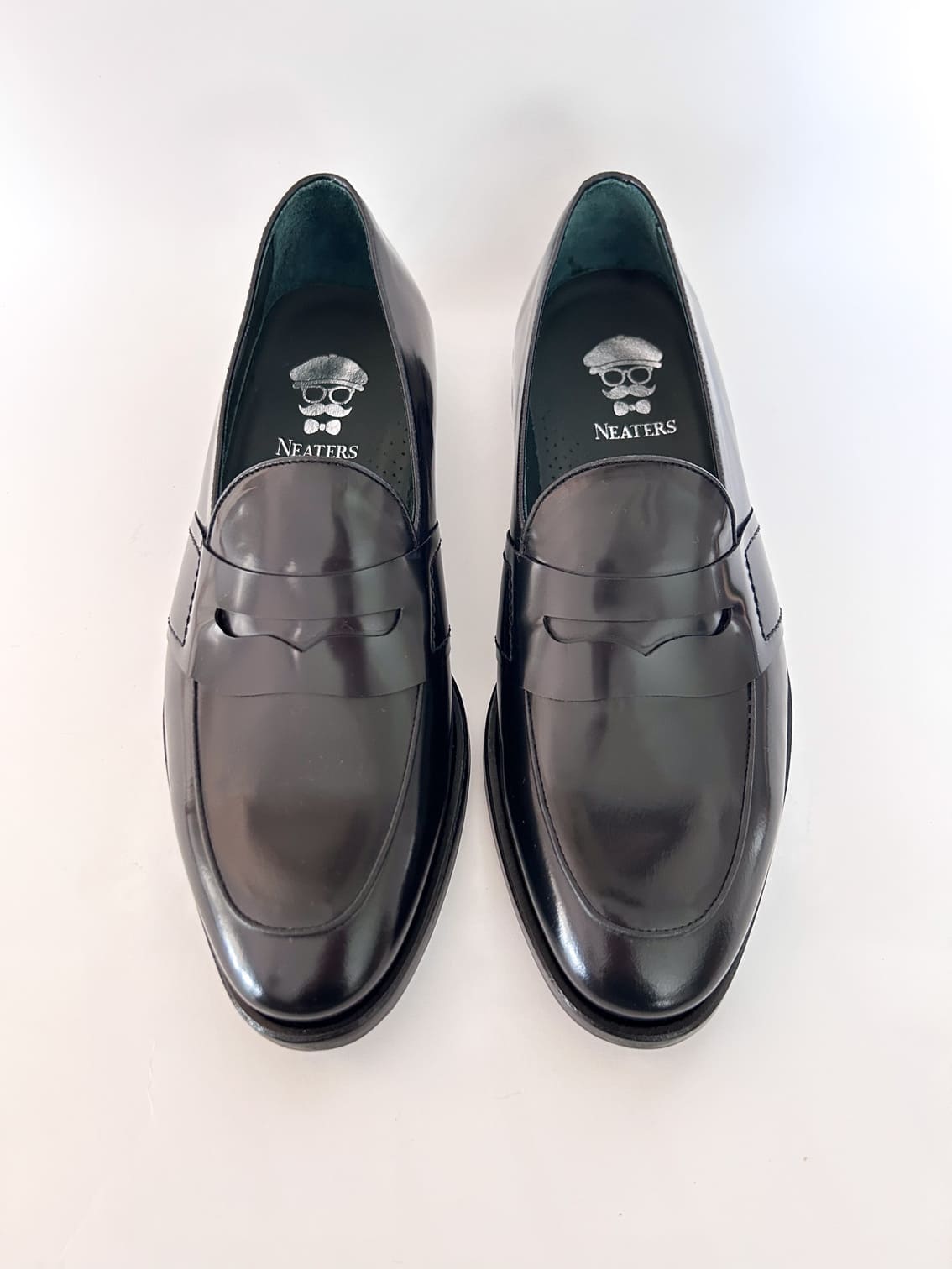 Black Leather Mask Moccasin