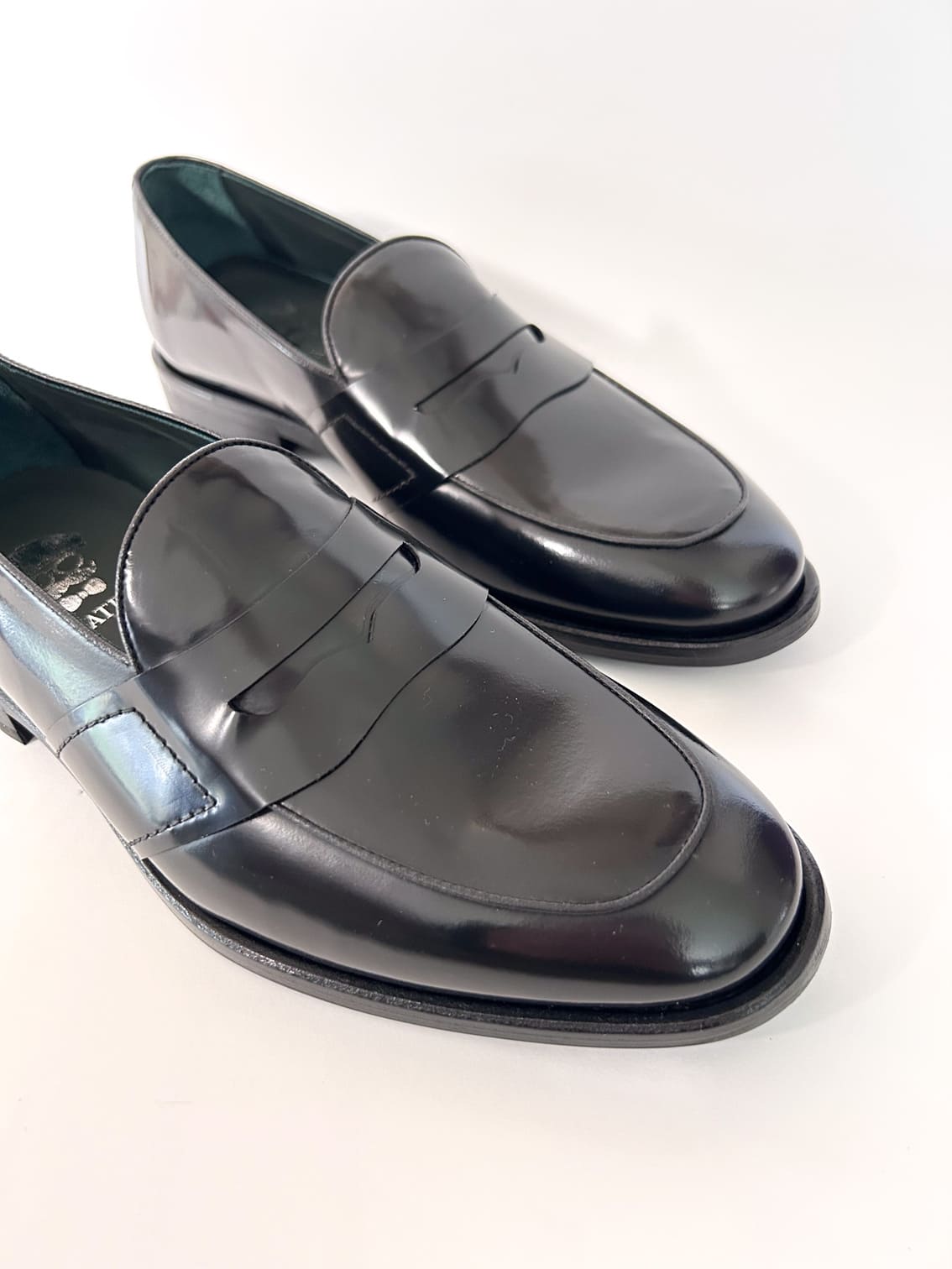 Black Leather Mask Moccasin