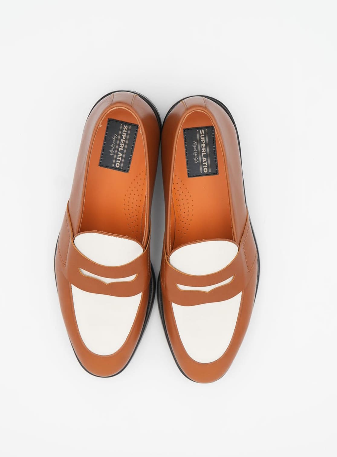 Coy Leather and White Moccasin