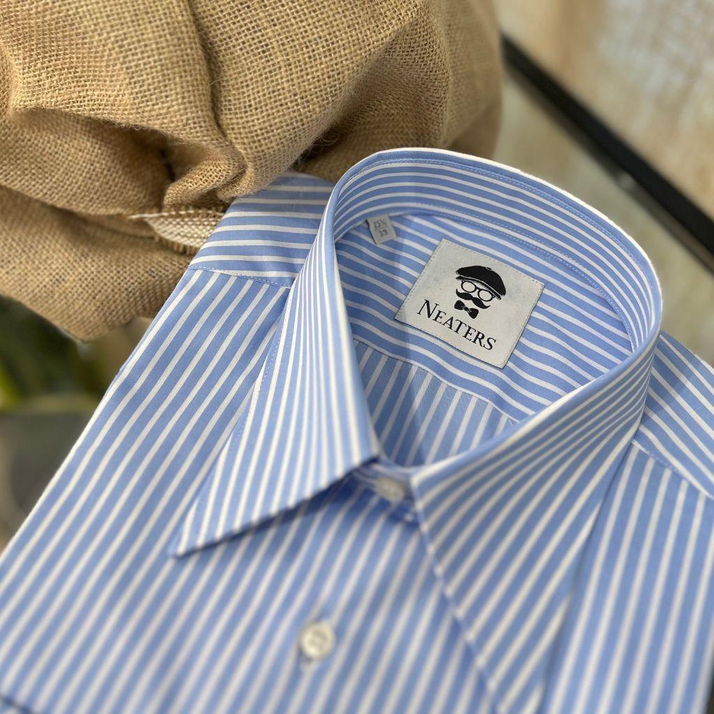 Neaters Blue Striped London Shirt
