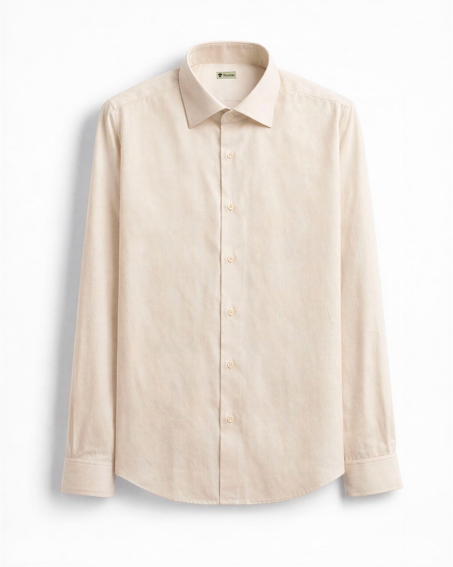 Camisa Twill Crudo cuello italiano