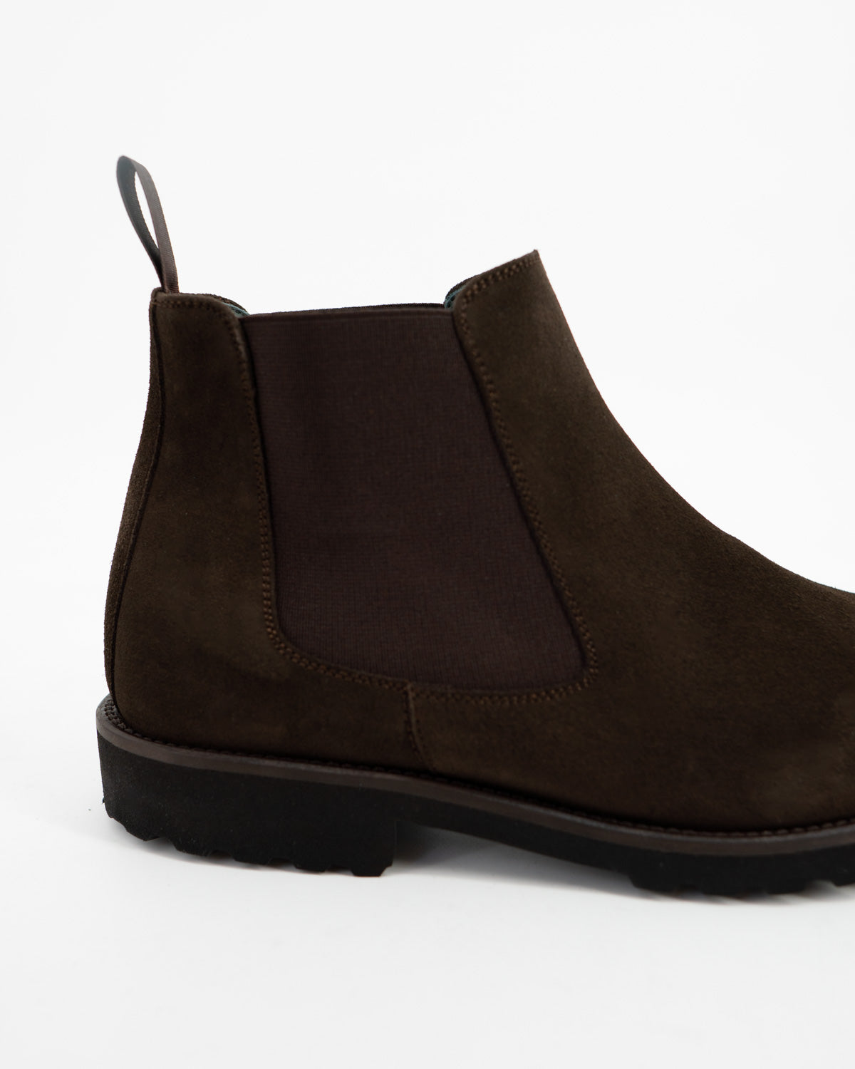 Botines Chelsea Serraje Café