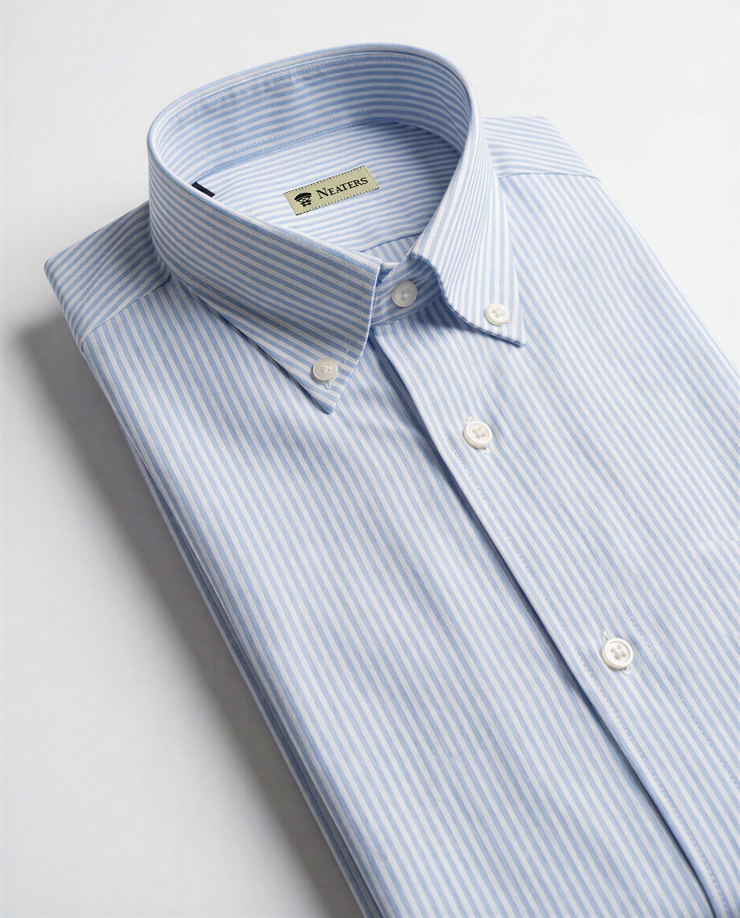 Camisa Oxford Rayas Azul Claro