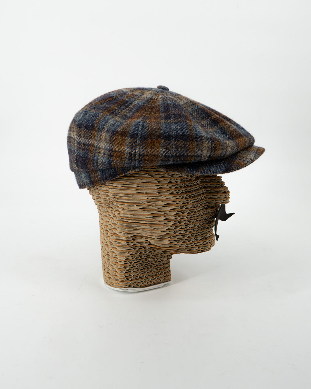 Gorra Hattera Cuadros Azul/Marrón