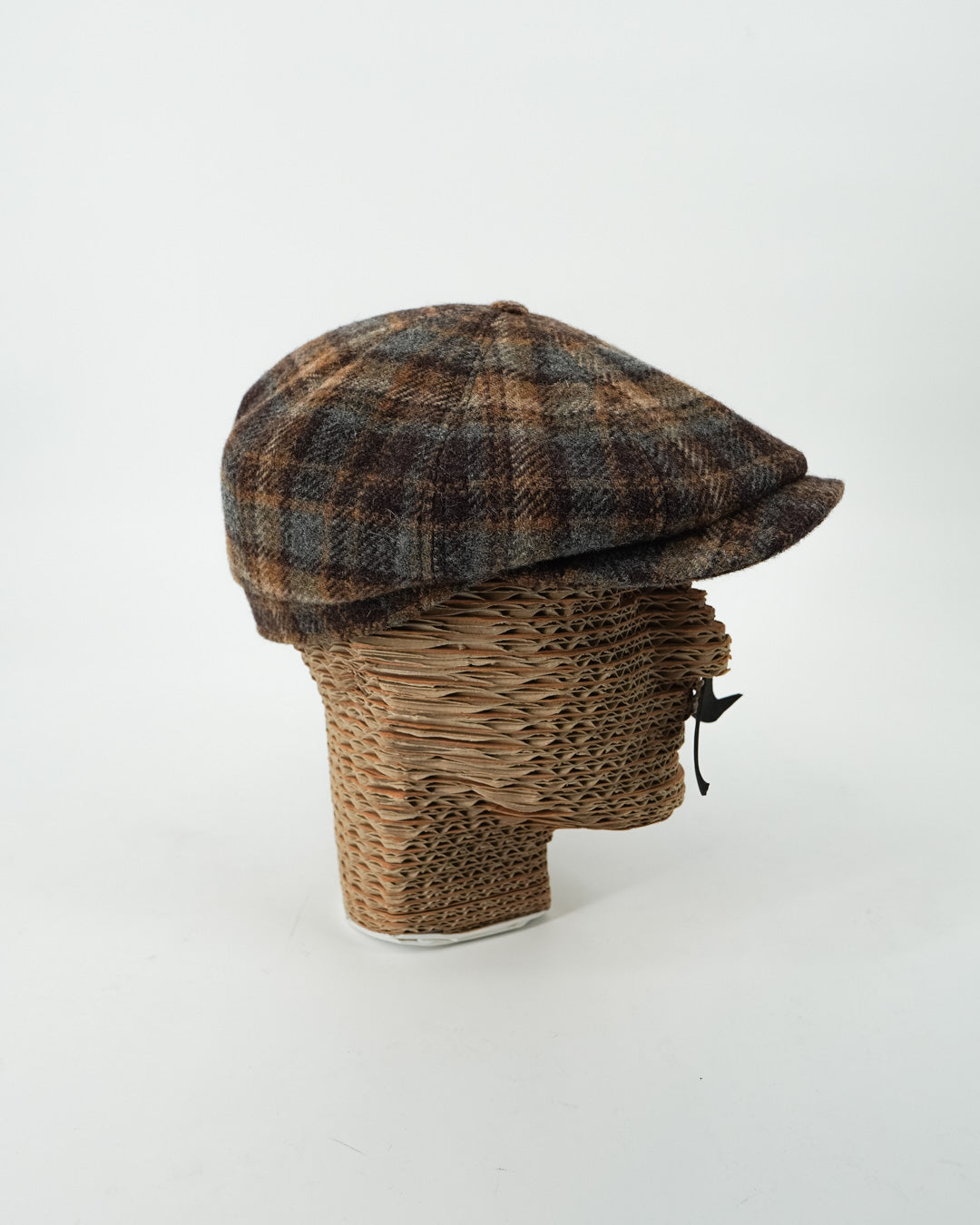 Gorra Hattera Cuadros Marrón/gris