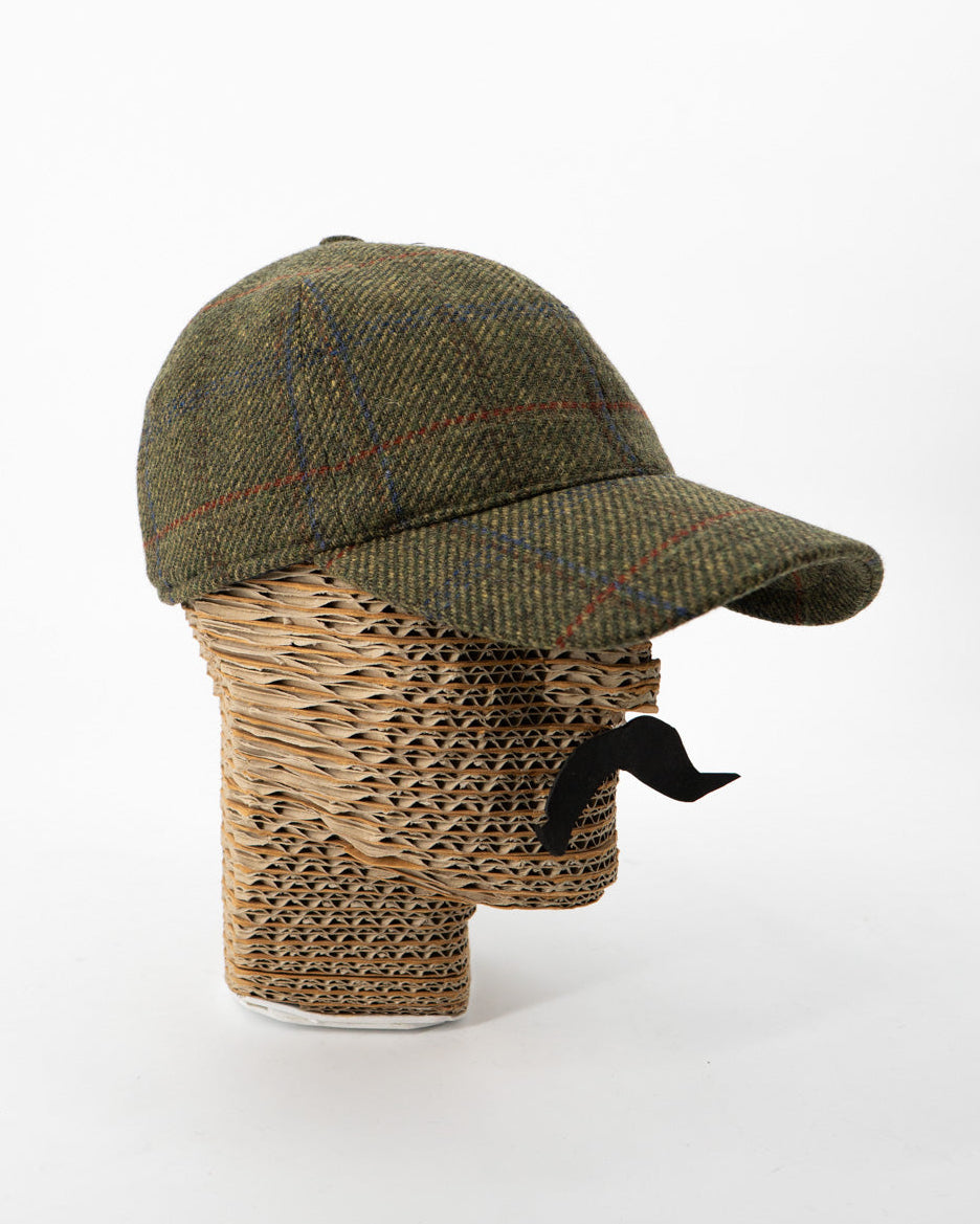 Gorra Cuadros Verde Musgo