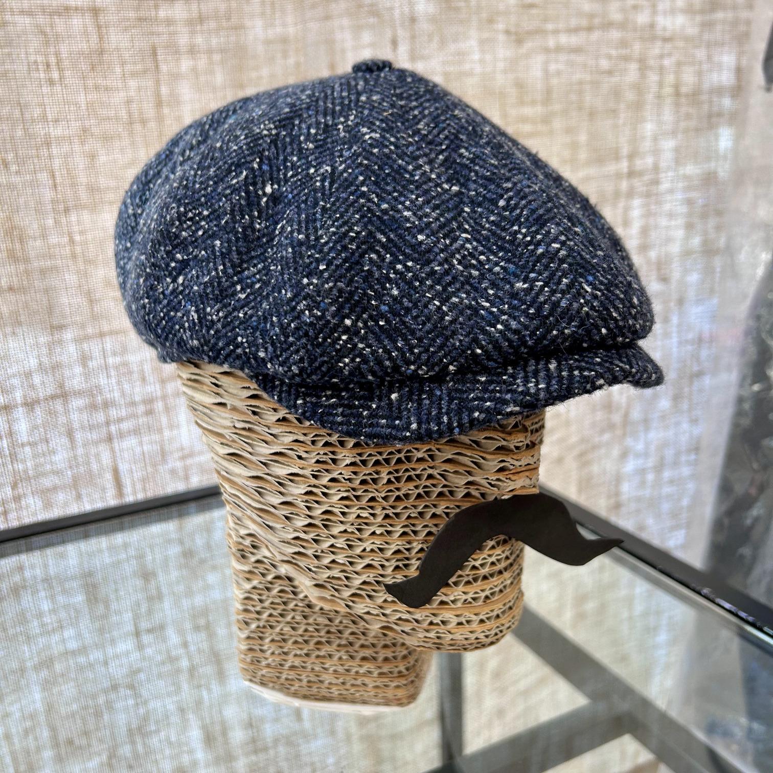 Blue "Rocky" cap with small spikes