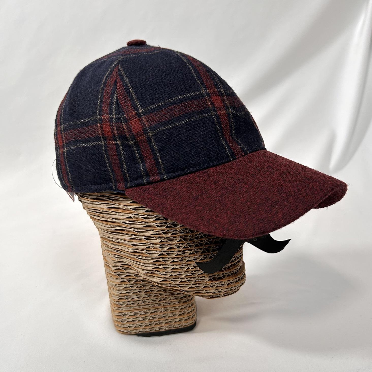 Strike Burgundy Checkered Cap