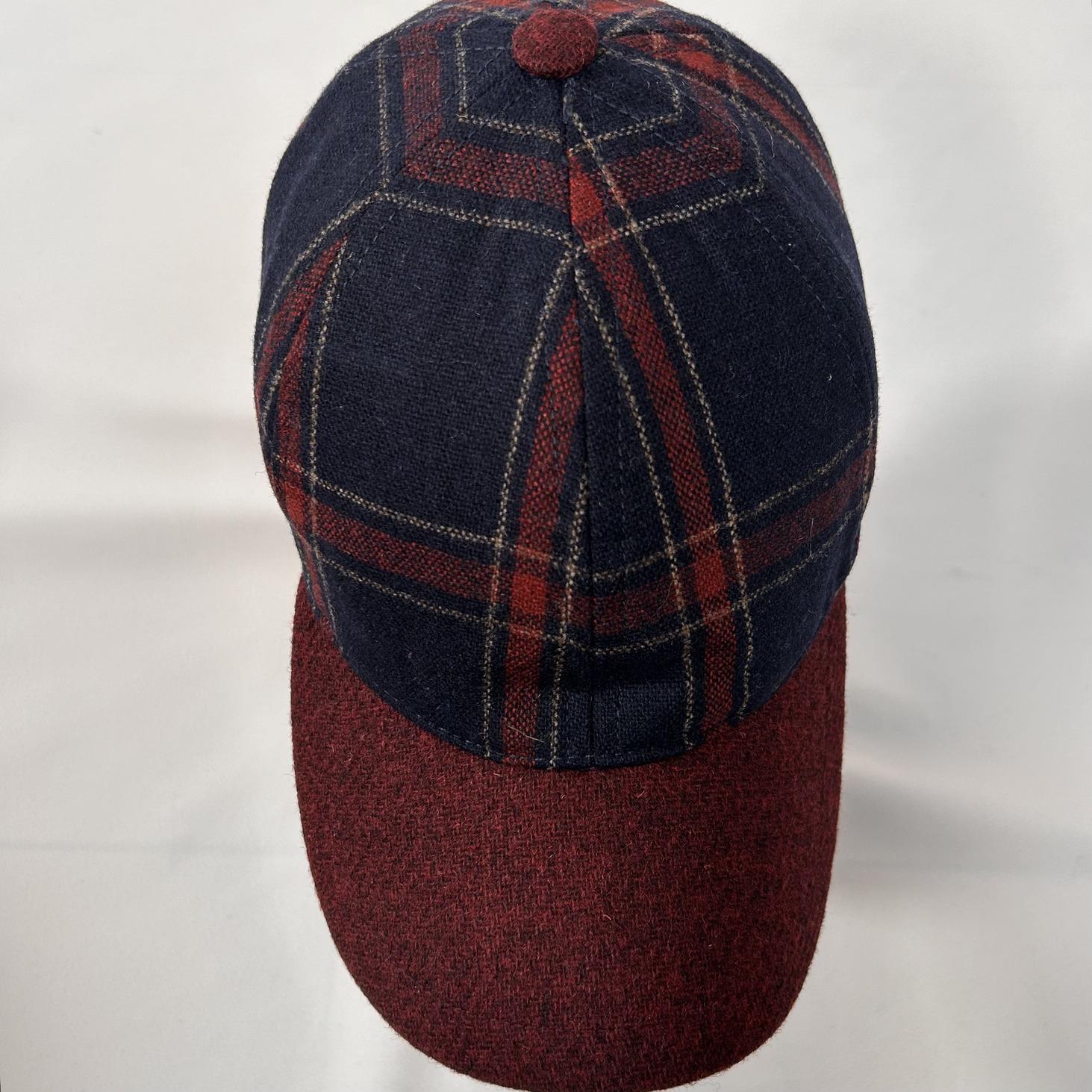 Strike Burgundy Checkered Cap