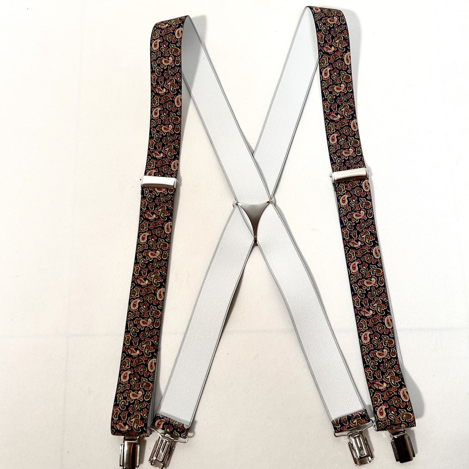 Blue Suspenders with Amoebas