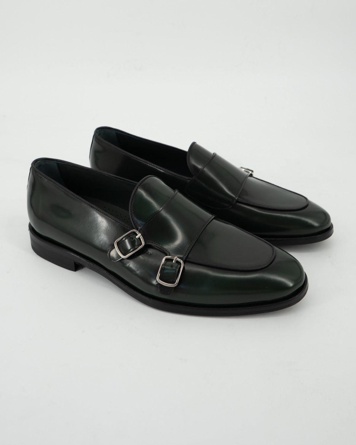 Zapatos dos hebillas Florentic Verde Bottiglia