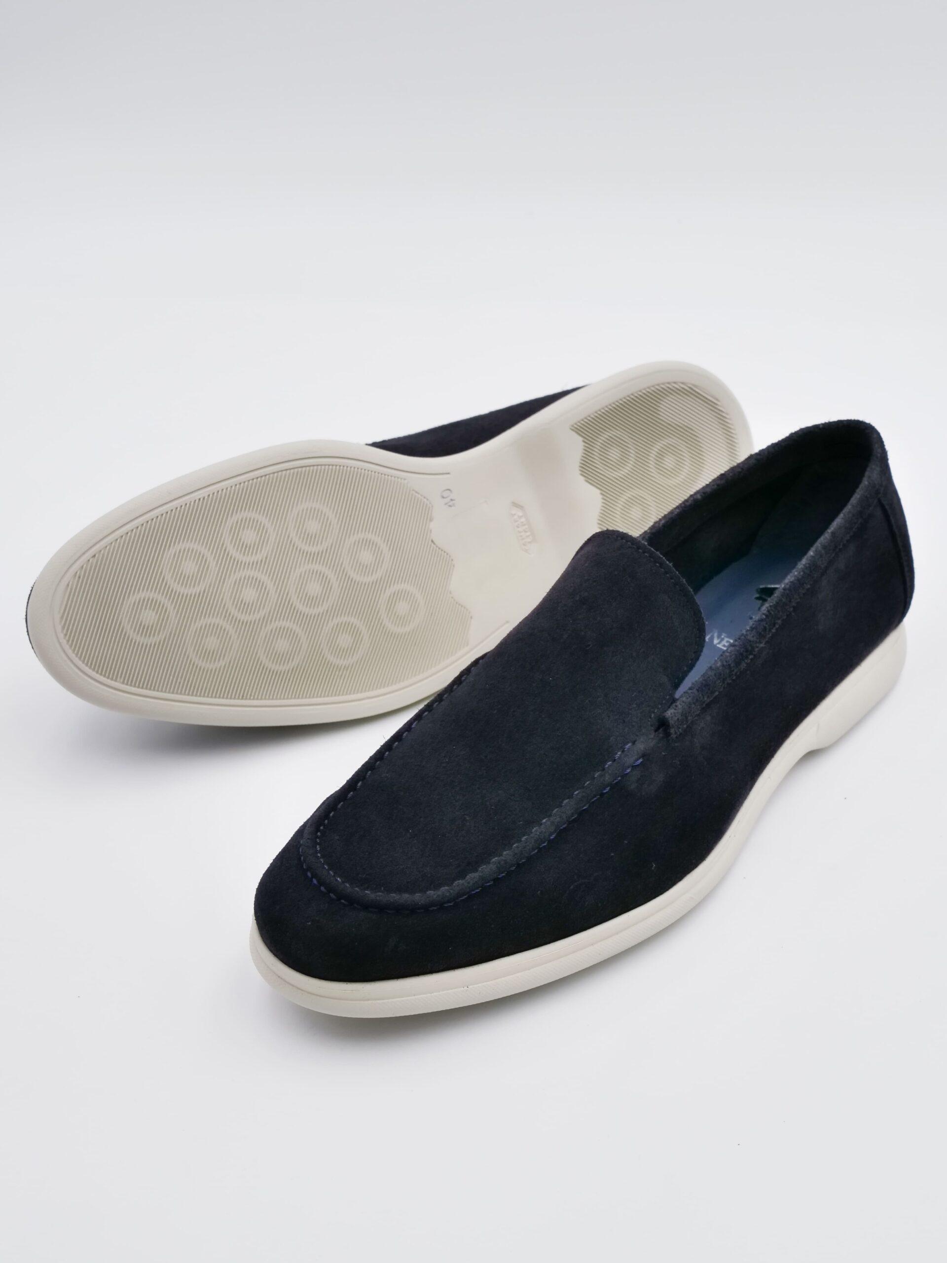 Zapato Paolo de Serraje Azul marino