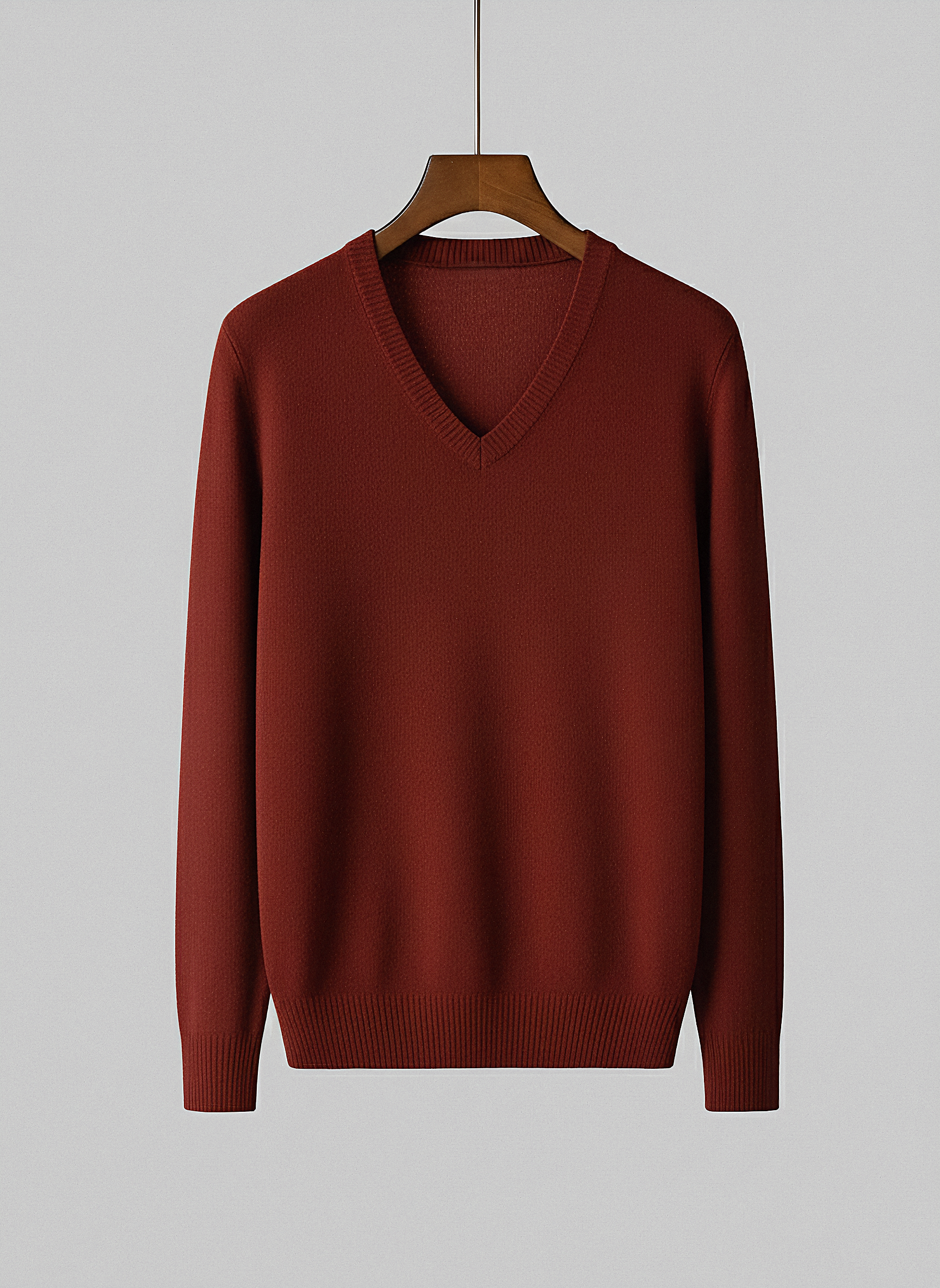 Jersey Caldera Lambswool Cuello Pico