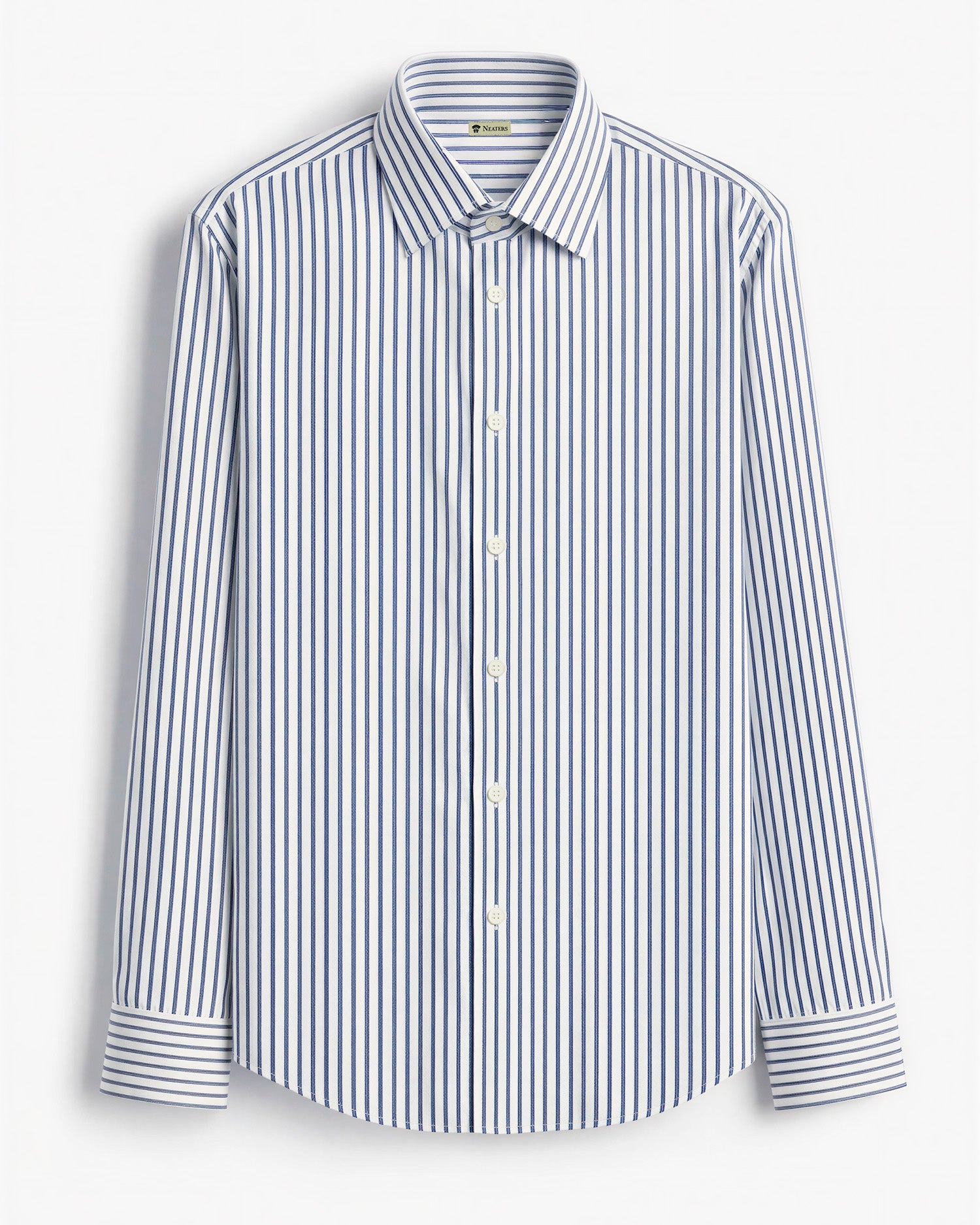 Camisa Doble Raya Azul Marino