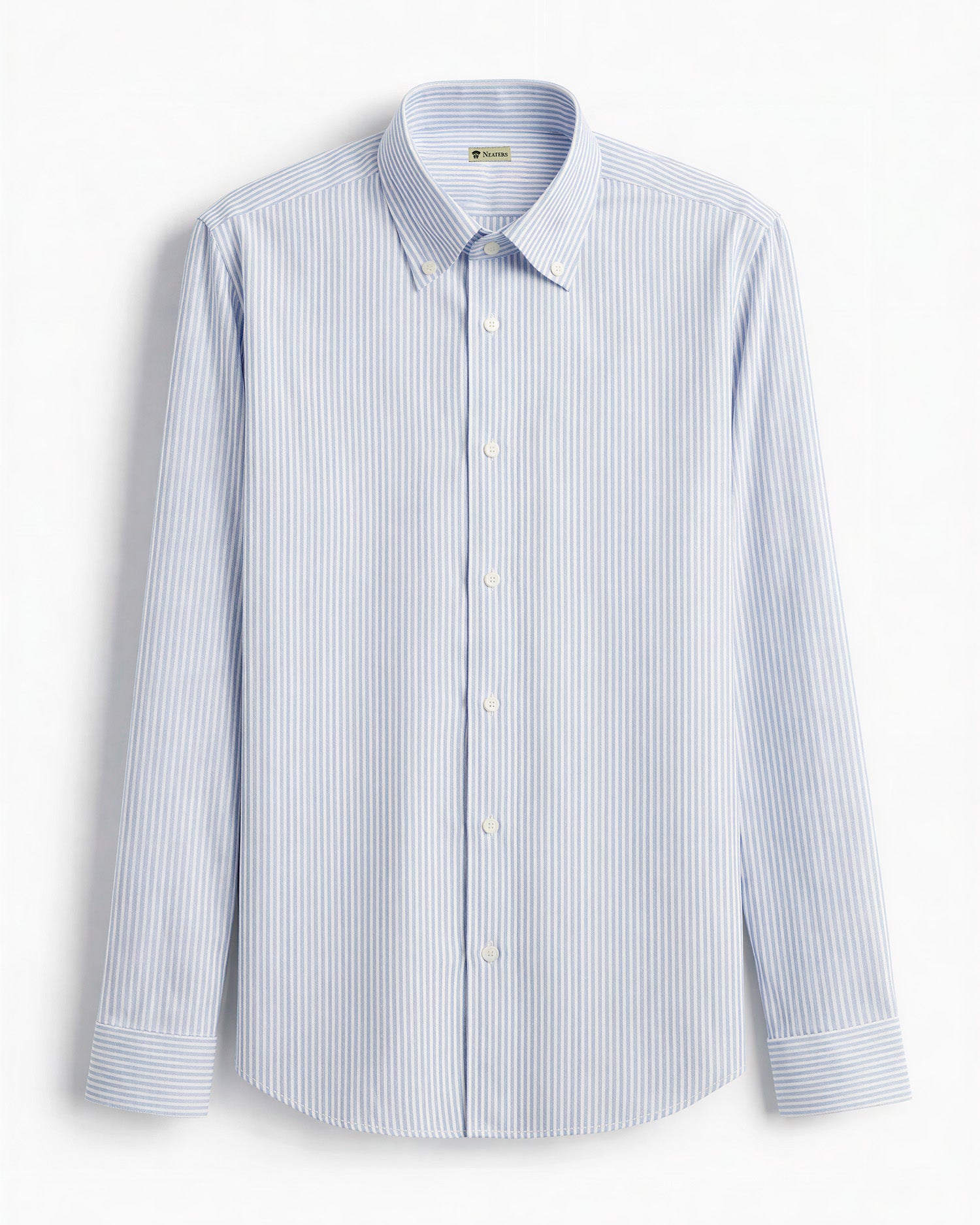 Camisa Oxford Rayas Azul Claro
