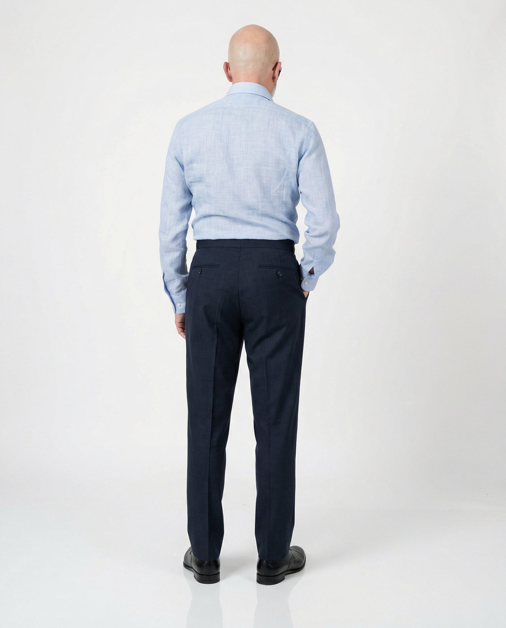 Traje Azul Tres Piezas Cuadros Mark