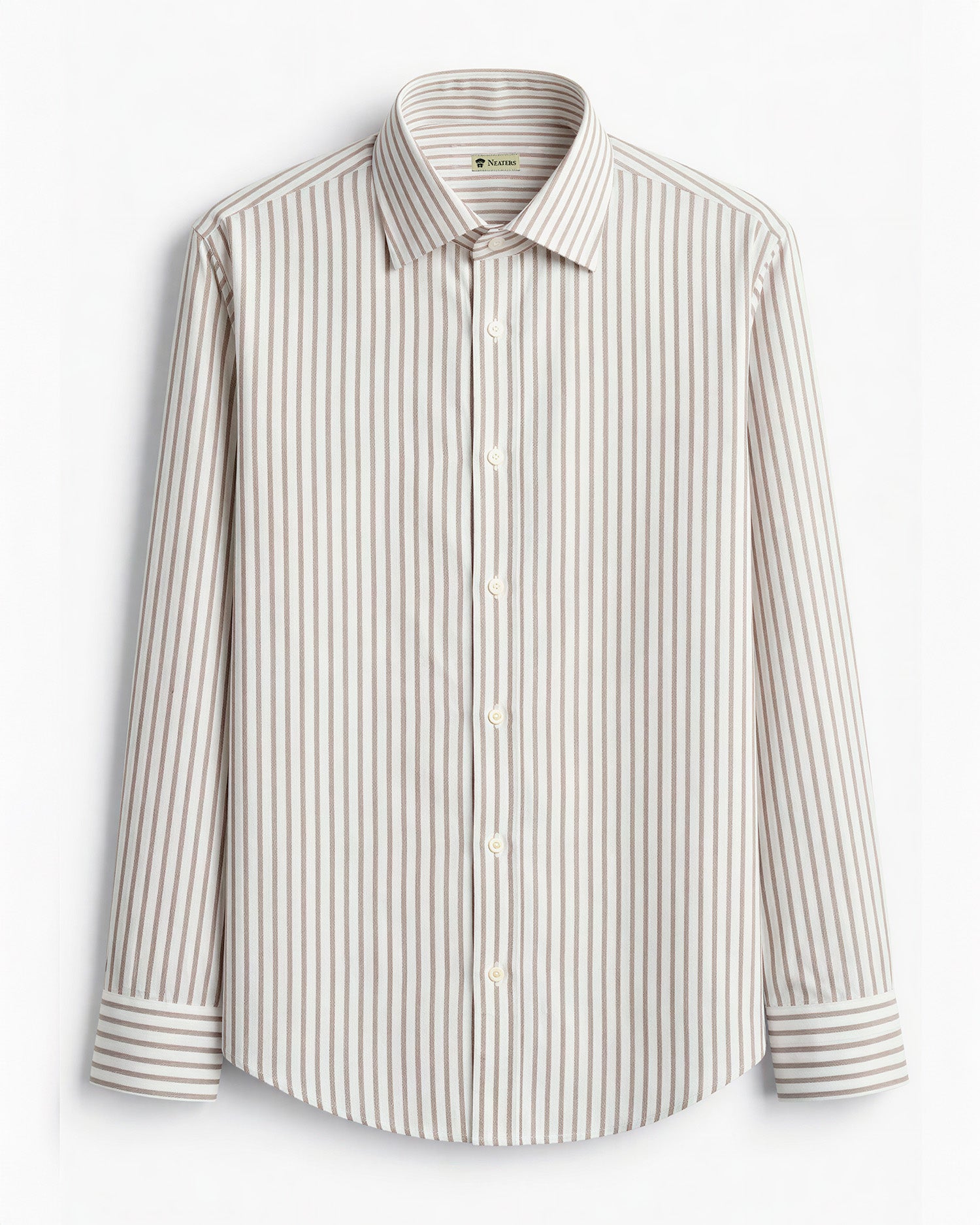 Camisa Doble Raya Marrón